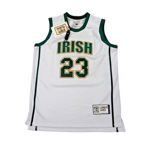 NWT LeBron James Headgear Irish Vincent St. Mary HS State Champs Jersey Size XL